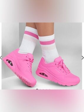 Skechers Hot Pink Women's Air-Cushioned Athletic Sneakers